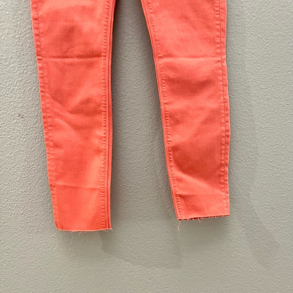 Hudson Light Denim Nico Mid Rise Skinny  Jeans Coral Size 27 - Picture 3 of 4